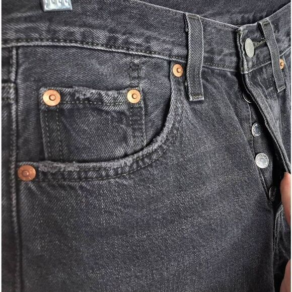 Levi's Premium Big E 501 Jeans in Charcoal Wash size 25 - Picture 5 of 11